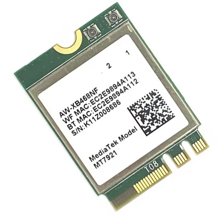 MediaTek MT7921 WiFi 6 + Bluetooth 5.2 M.2 2230 – Nou