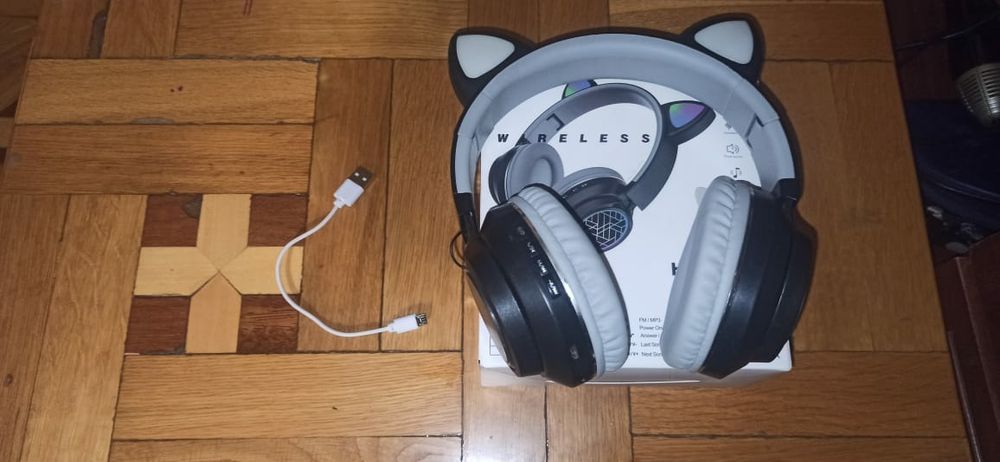 Наушники с кашачьеми