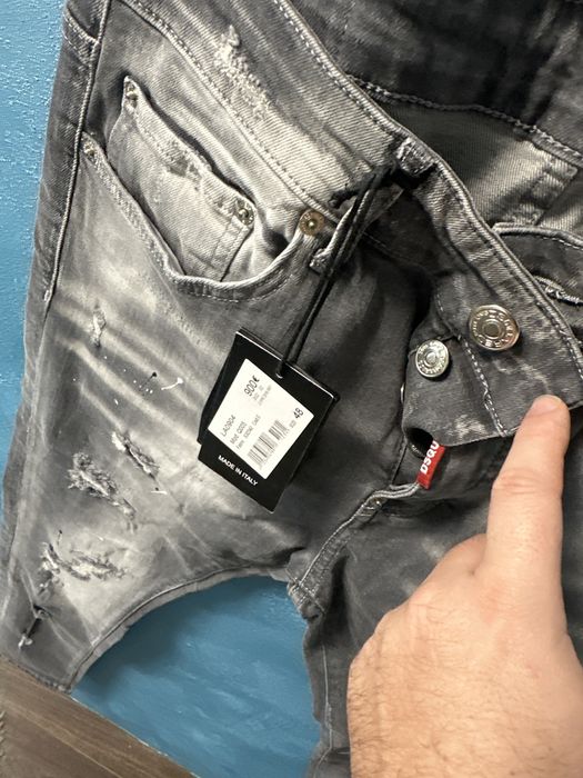 Blugi Dsquared2 gri Premium model nou