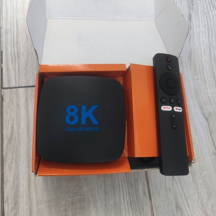 Приставка 8ктв бокс tv box smart приставка бокс голосовое управление