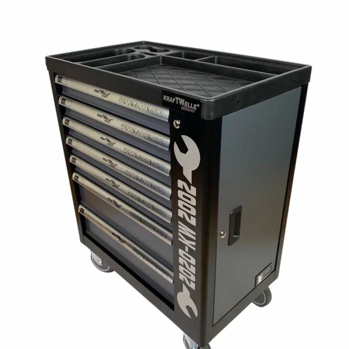 Шкаф с инструменти KraftWelle със 7 чекмеджета – 6 пълни