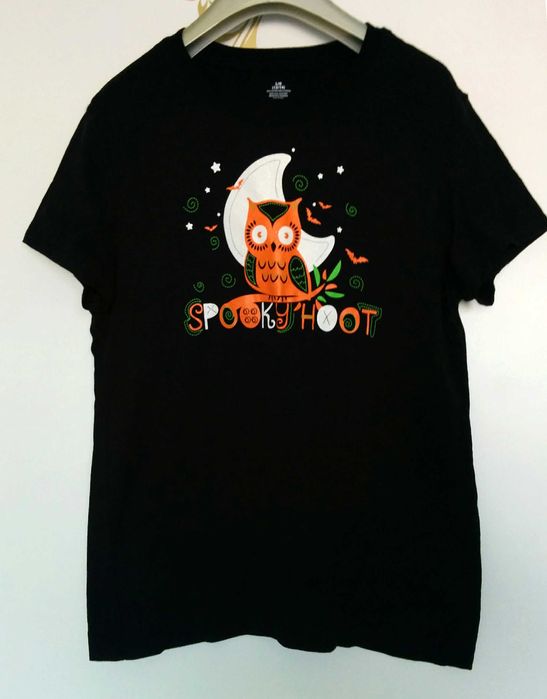 Тениска черна с брокат