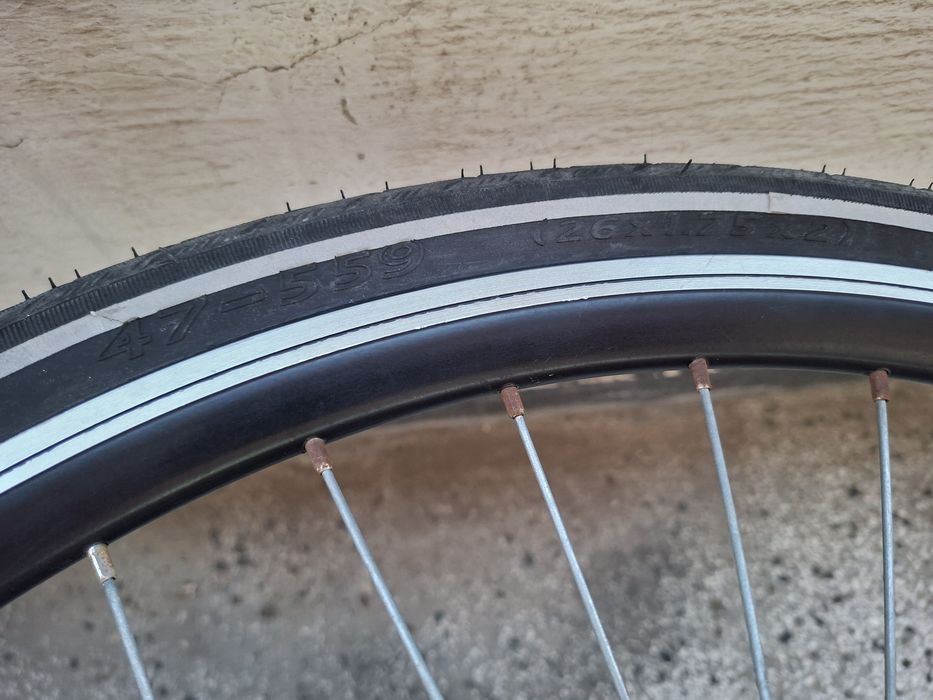 Комплект задна Капла за велосипед 26" касета Shimano капла за колело гума Mitas/ Шимано
