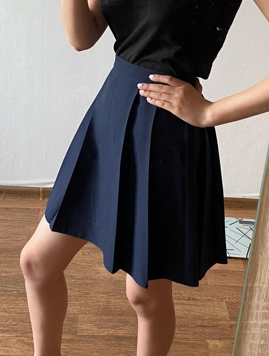 Юбка темно синяя