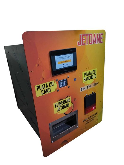 Distribuitor jetoane spalatorie self service