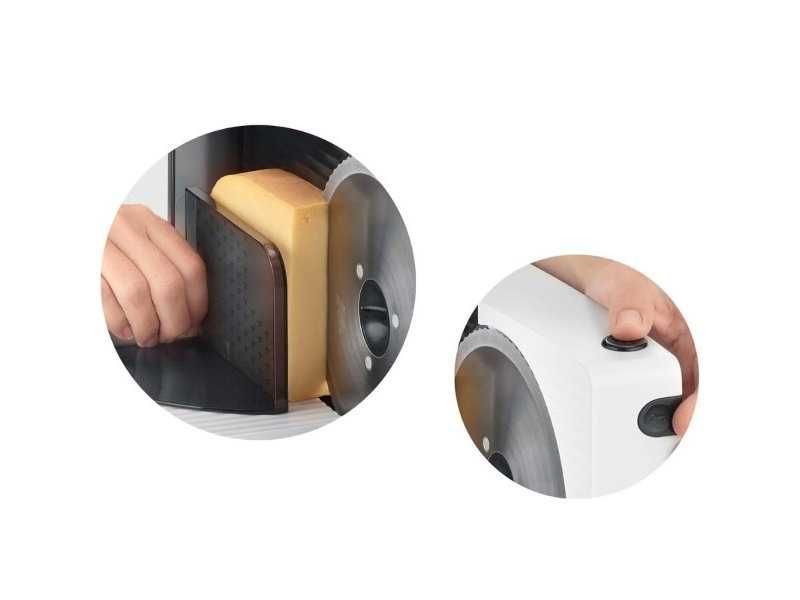 Компактен Уред за Рязане на Колбаси, Хляб и Сирена SEVERIN AS 3912