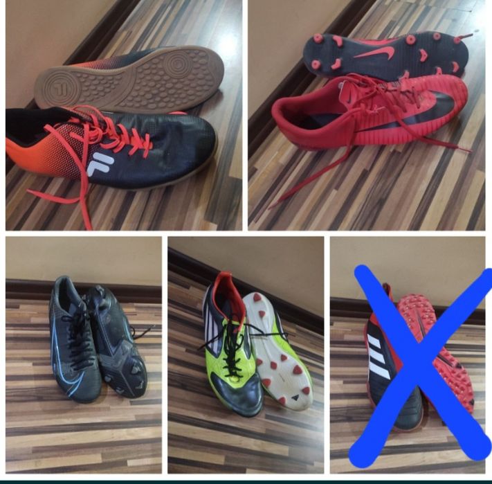 Ghete fotbal  nike/fila /adidas,mărimea 40/41/45