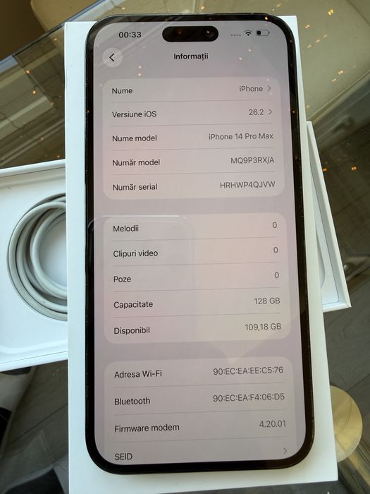 Vand  Iphone 14 Pro Max 128GB black