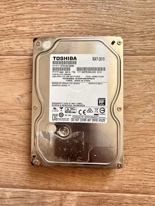 Продам жесткий диск Toshiba