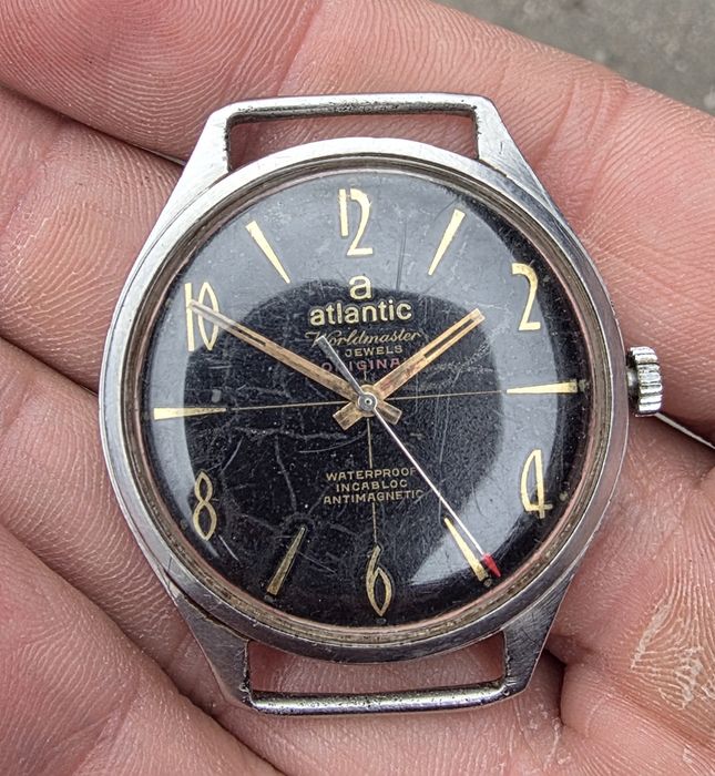 Ceas Atlantic Worldmaster Original 21 Jewels Mecanic Swiss Made Elvețian