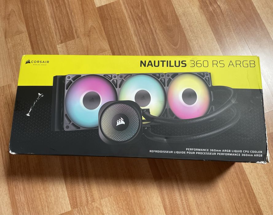 Aio Cooler procesor Corsair NAUTILUS ARGB, 360mm, racire cu lichid, negru