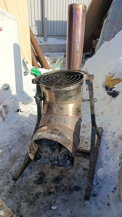 Печка для приготовления на дровах