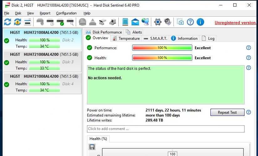 8TB SAS дискове, Seagate, Supermicro/HGST, 100% Health