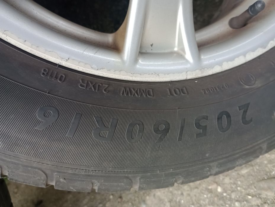 Roti aliaj 5*112 cu anvelope vara 205 60 16