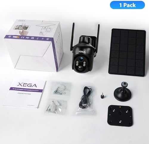 Нова HD Слънчева соларна WiFi Камера Xega Водоустойчива Сигурност охрана