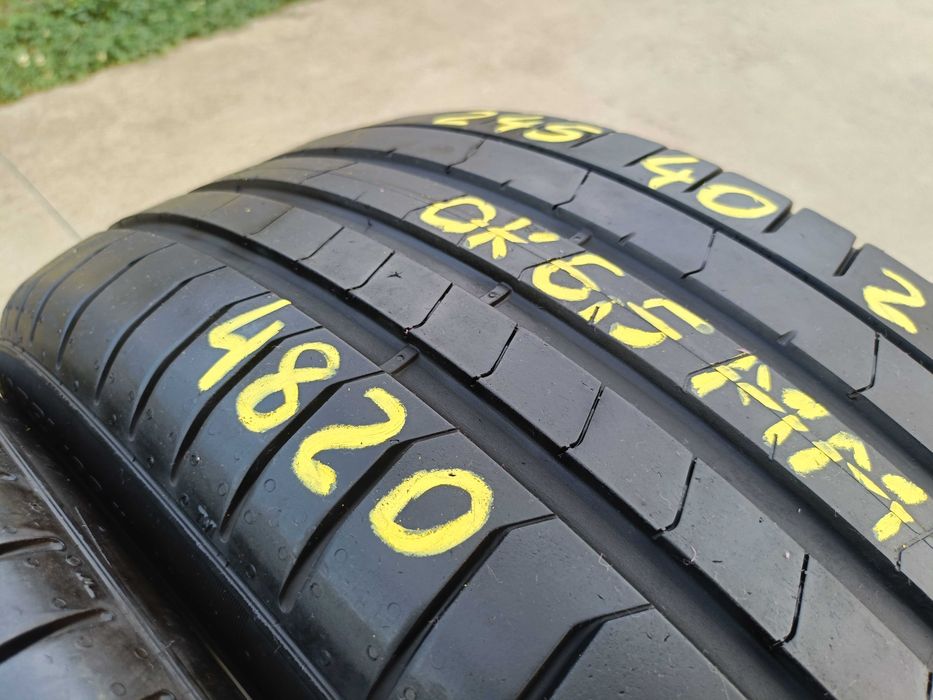 Doua anvelope vara 245 40 21 pirelli p zero pz4 profil de 6,5 mm