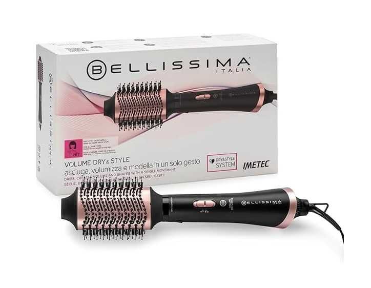 Четка за коса и сешоар Bellissima Volume Dry&Style 11963, черен , 1000 W