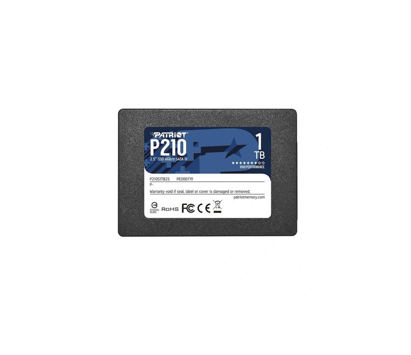 - Твердотельный накопитель SSD 1TB Patriot P210 2.5" SATA III