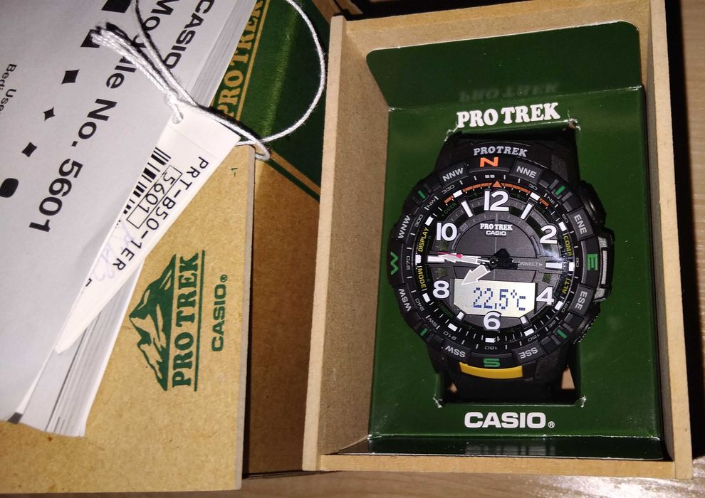 Casio Pro Trek шагомер блютус PRT-B50-1ER и.