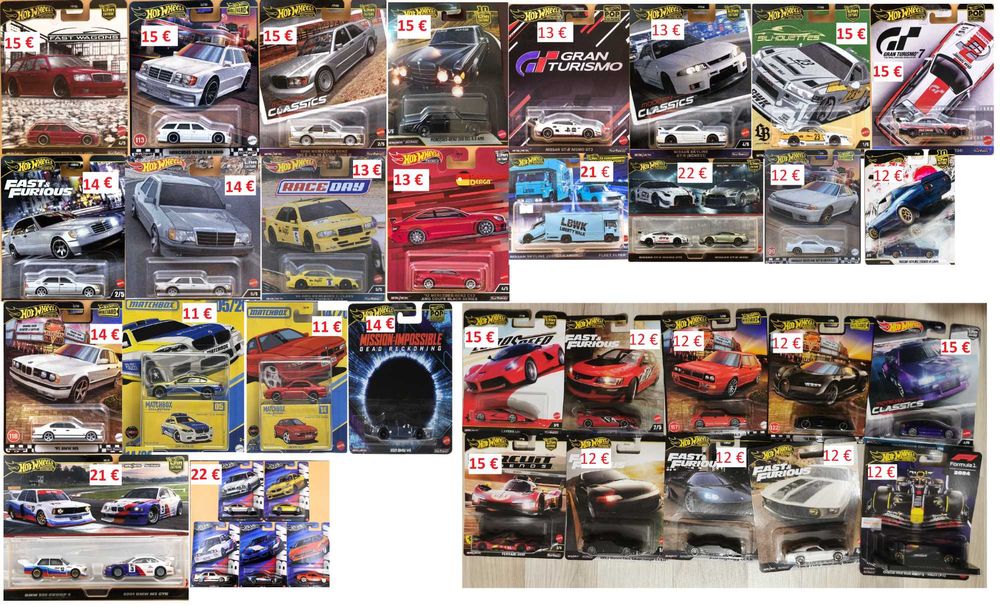 Hot Wheels BMW, Mercedes