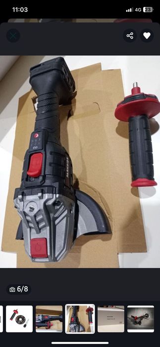 Polizor unghiular parkside performance 20v PWSAP 20 li D4 nou