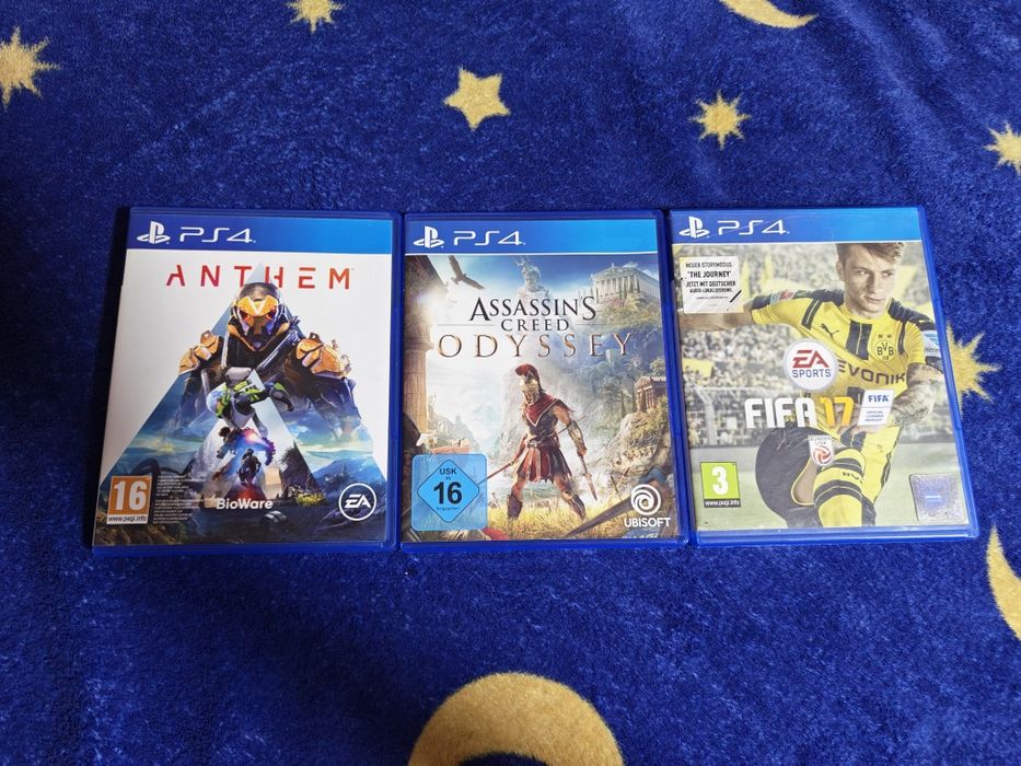 Jocuri PS4 anthem,FIFA 17, pes 2019