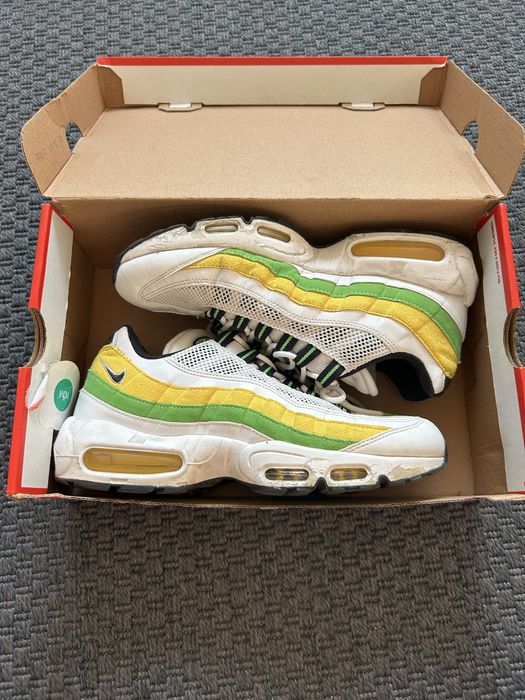 Adidasi Air Max 95 Essential Green Apple Tour Yellow