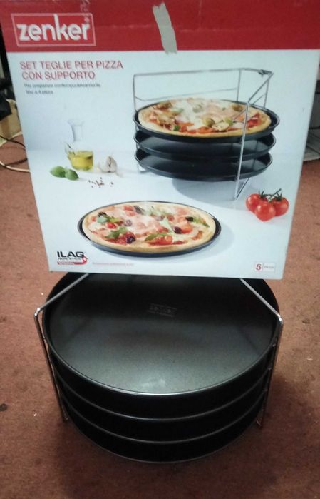 Tavi pizza cu suport pentru cuptor