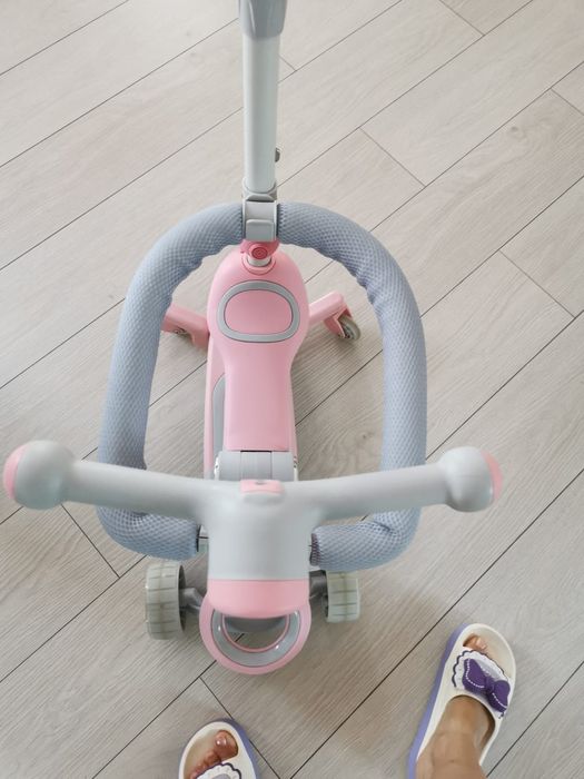 Trotineta cu scaun 7 în 1 roz