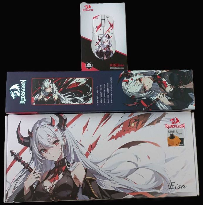 КЛАВИАТУРА+МЫШЬ +КОВРИК Игровой Кастомный Набор В стиле АНИМЕ