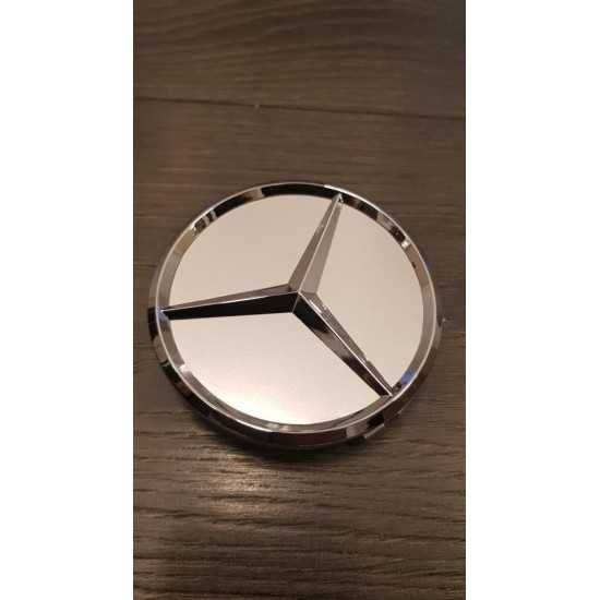 Капачки за джанти Мерцедес 75 мм. Сиви - Немско Качество!