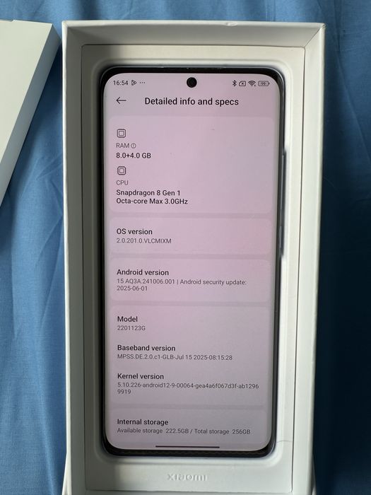 Xiaomi 12 Blue 8GB RAM 256GB ROM