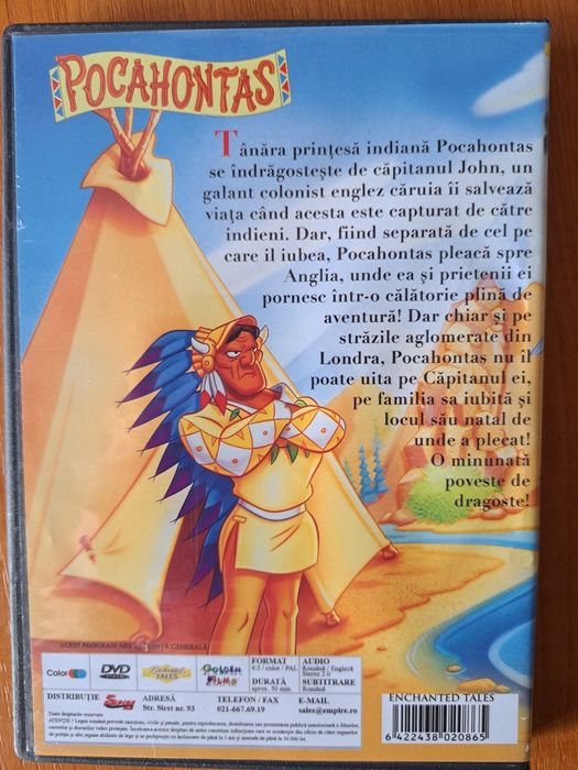 DVD Sinbad Marinarul + DVD Pocahontas + DVD Arca lui Noe