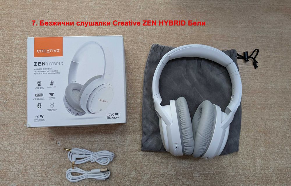 Безжични слушалки Creative ZEN HYBRID PRO Classic SXFI HYBRID GAMER