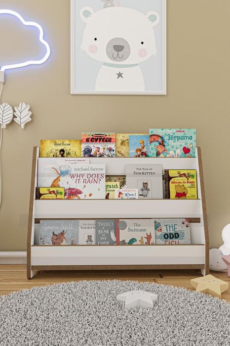 Етажерка за книги Монтесори 80см.