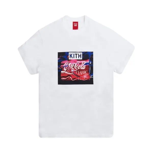 Kith X Coca-Cola Water Vintage Tee - White - L - KH3864-101