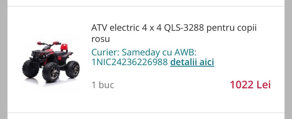 Vând Atv pentru copii