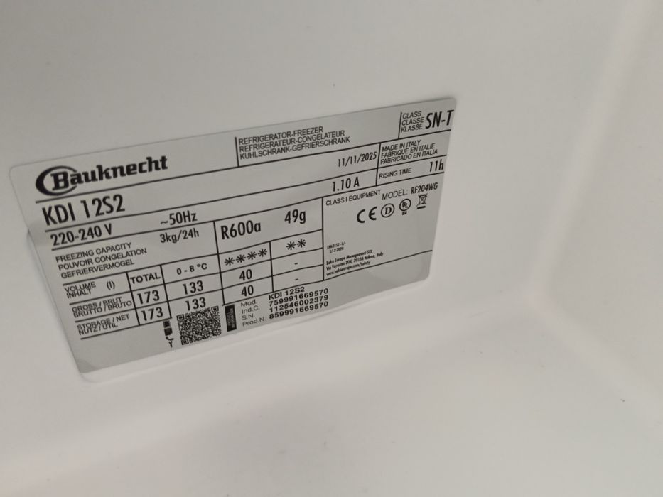 Frigider incorporabil Bauknecht