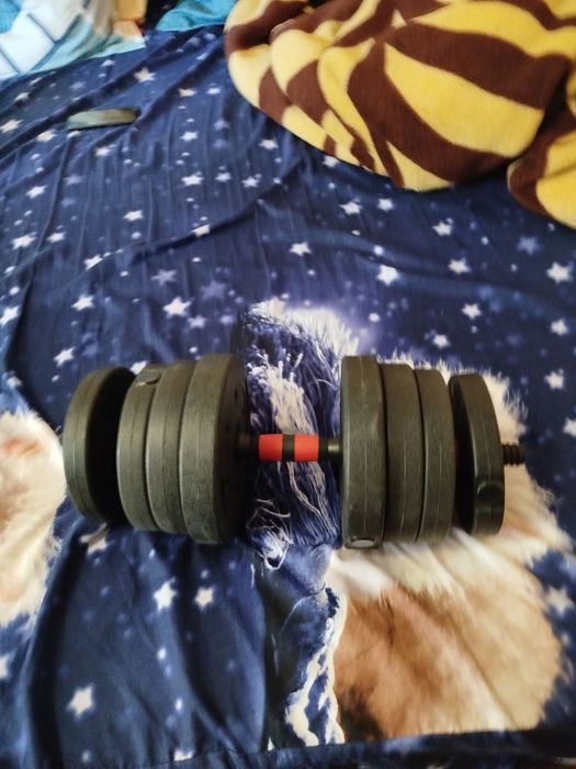 Gantera  15 kg o singura bucata .  gantere  schimbabile