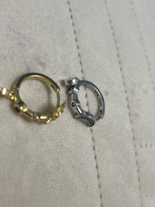 Pandora cercei asimetrici luna soare