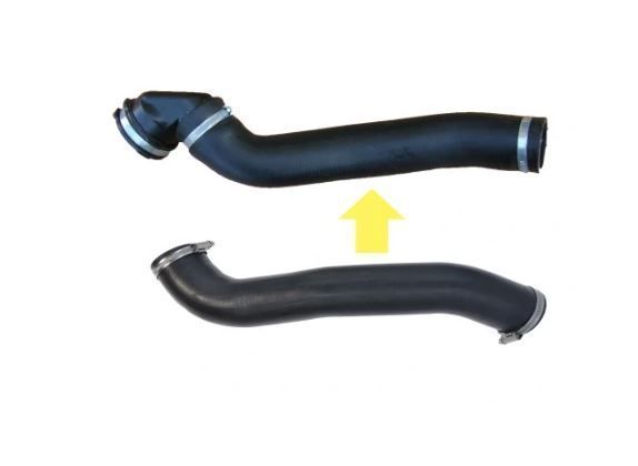 Furtun intercooler Ford Focus C-Max, 202007; Focus, 202011, Volvo C30, 202012; S40/V50, 202012; Motor 1.6 D/D2, 1.6 Tdci, Cauciuc, 52/52 Mm, OE: 1323813; 1439412; 1496240; 31261230; 6m516k863ha;