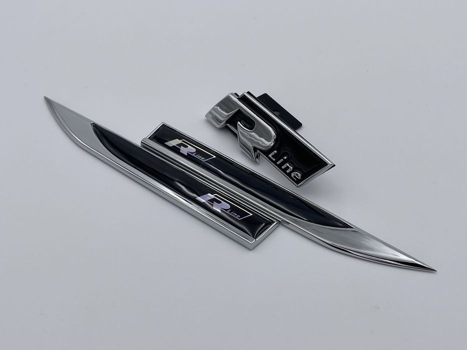 Set embleme VW R-line negru nou