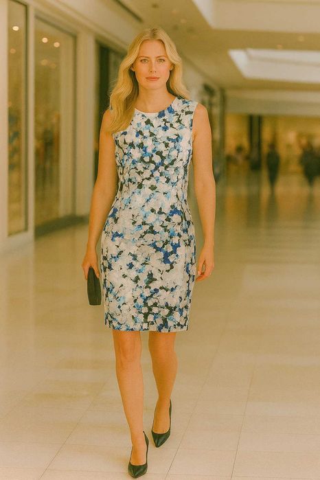 Karl Lagerfeld бяла рокля с 3D флорални апликации – EU 36 / EU 40