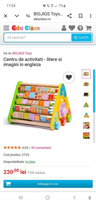 Centru de activități copii , Litere si cifre, limba română