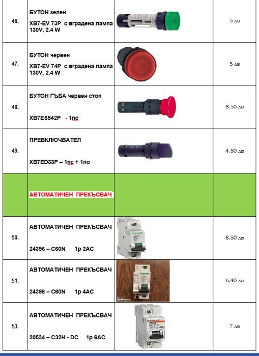 Контактор LC1D25B7– 24V AC,25A,11kW
