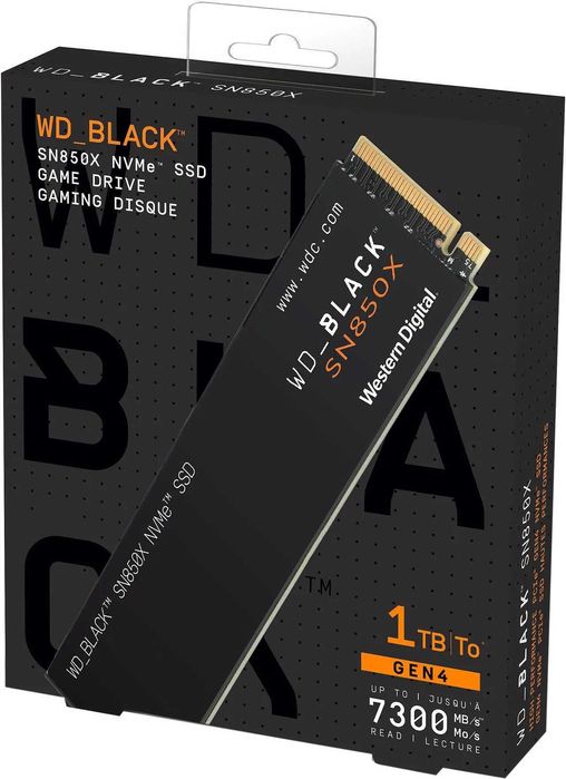 WD_BLACK SN850X 1TB Gen4 — флагманский игровой SSD до 7300MB/s