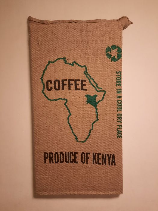 Tablou din sac de cafea