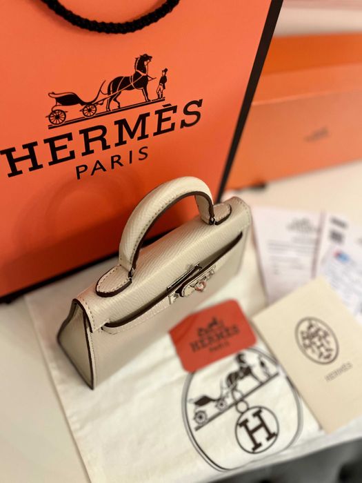 Geantă/Poșetă Hermes Kelly Epsom Bej 19x13x7