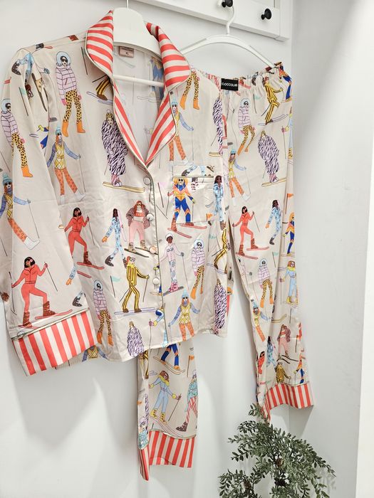 Сатенена пижама XL