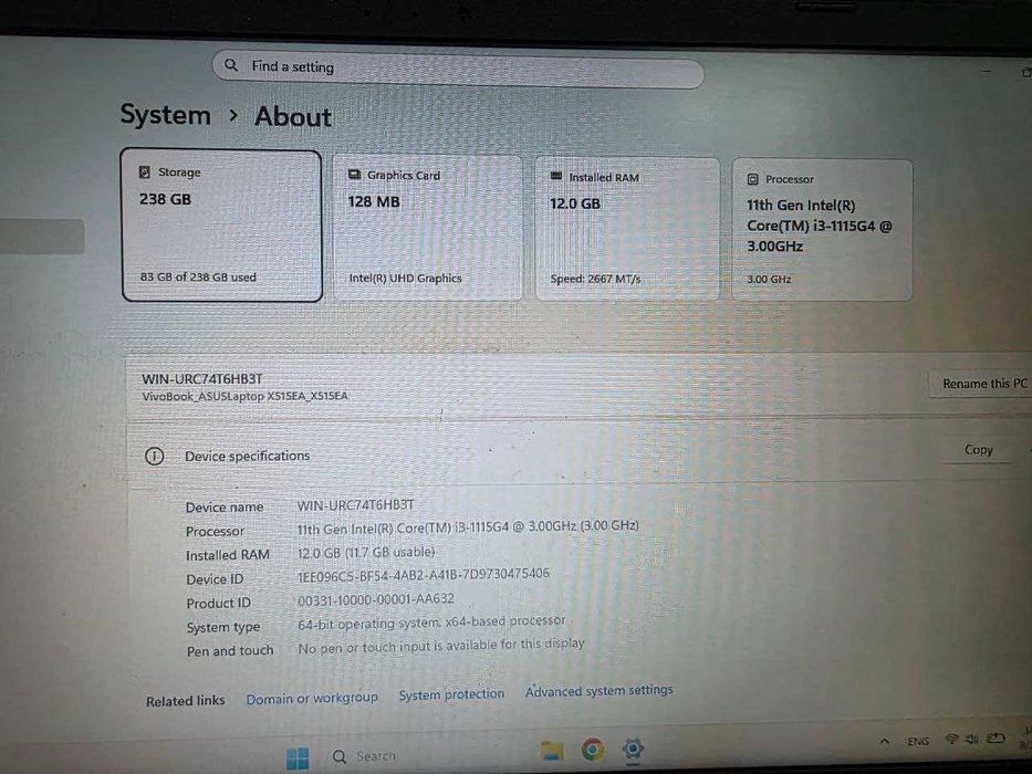 ASUS X15 Vivobook office, dasturlash va studentlar uchun zo'r tanlov